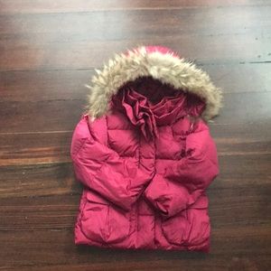 Toddler girl down jacket by Il Gufo. S 2T